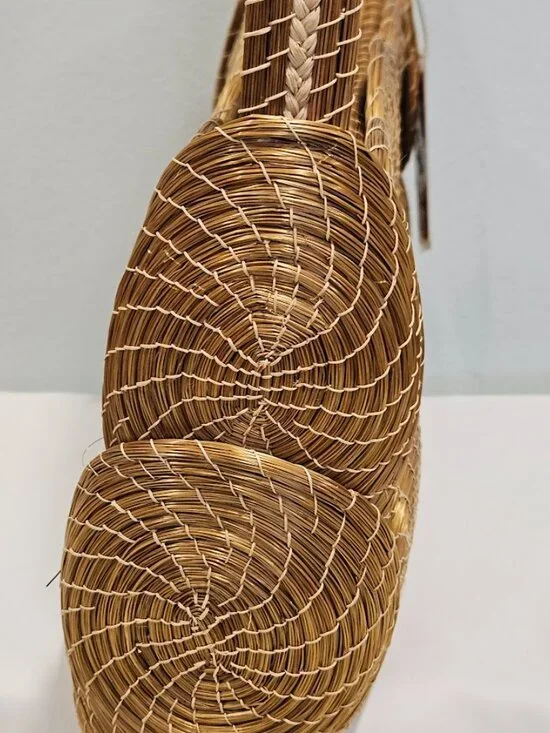 Basket of Cambodia Saraye Purse Woven Grass Boho Bag City Chic Boho Handmade - Picture 6 of 16